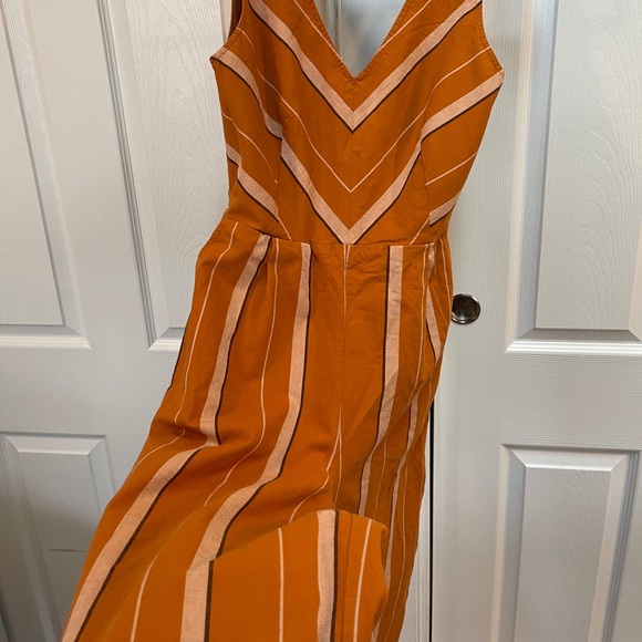 Orange & White Striped Blake Jumpsuit - Picture 4 of 8
